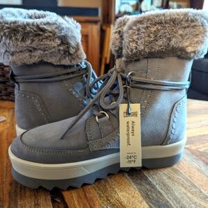 Cougar NWT Vanetta Suede Fur-Lined Women’s Waterproof Boot SZ 6 Color is Ash